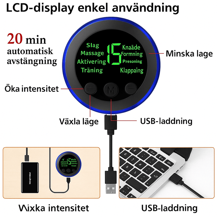 Elektrisk fotmassagematta EMS